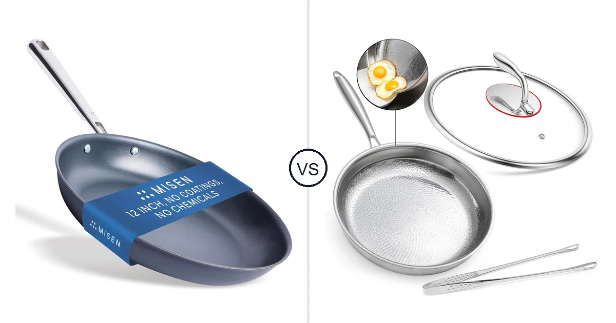 Misen Carbon Nonstick™ vs AVOWB.T.Q Titanium Pans For: Oven