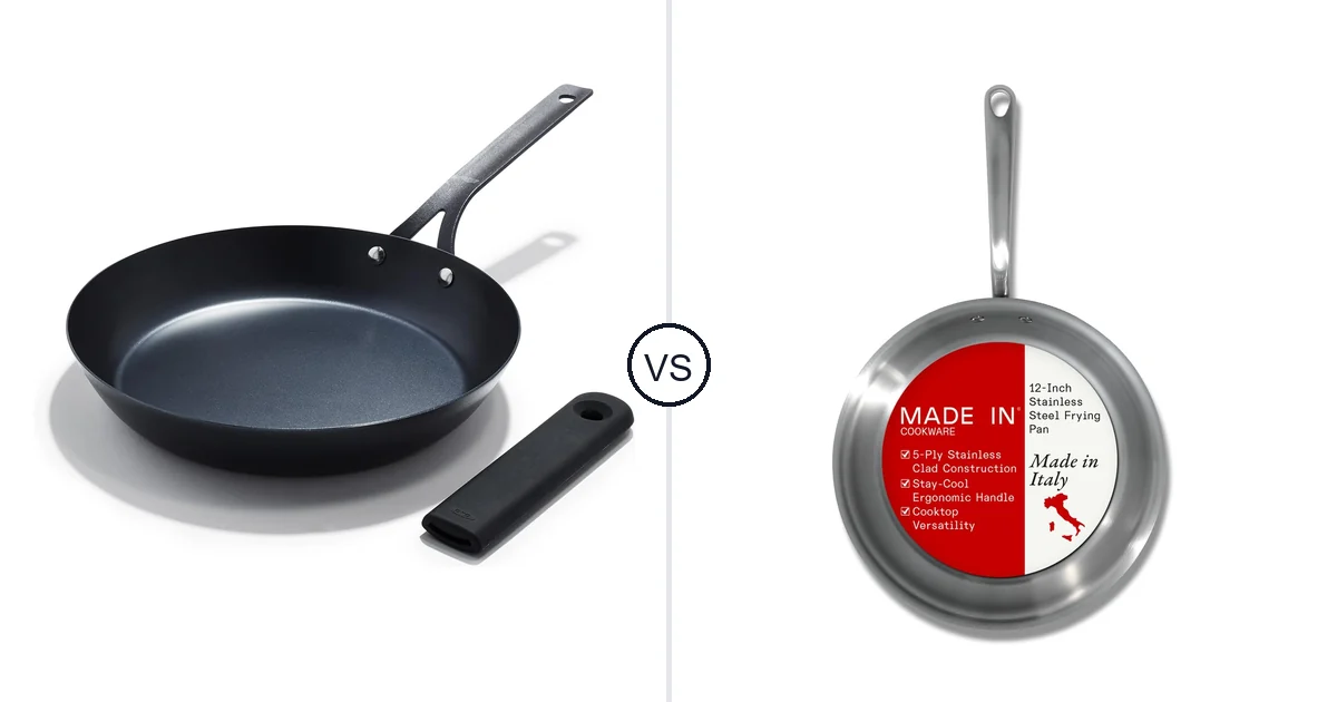 OXO Obsidian 12 Carbon vs Made in 12-Inch: Oven Safe Pan Comparison