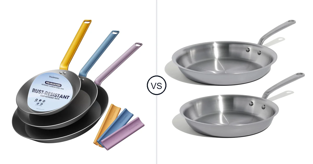 Stackbear Carbon Steel vs Made in Cookware: Oven vs