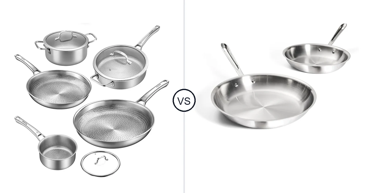 Tumzak 8 Piece vs All-Clad D3® Stainless Steel: Oven Comparison (Key