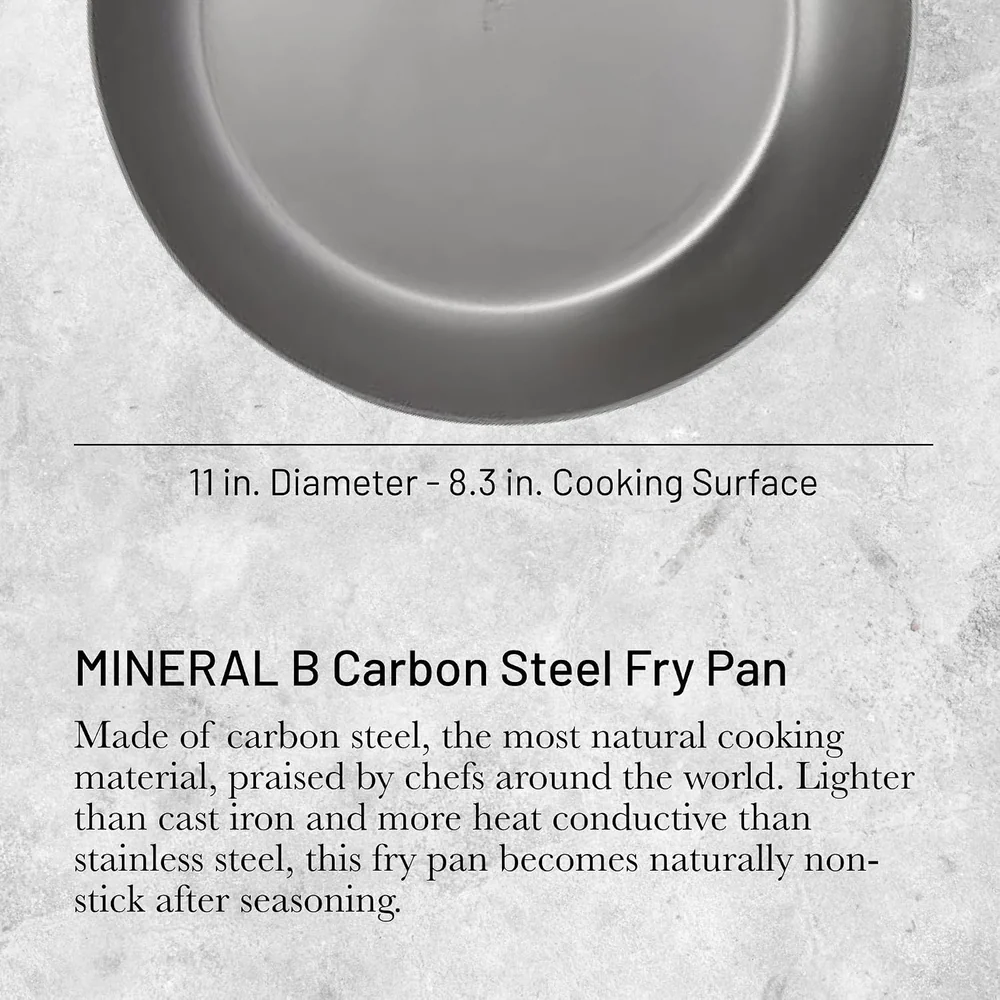 de Buyer MINERAL B Pro Carbon Steel Fry
