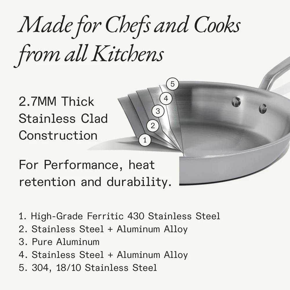Made In Cookware - 12-Inch Stainless Steel Frying