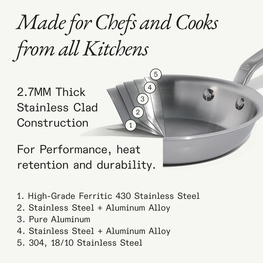 Made In Cookware - 2-Piece Stainless Clad Frying