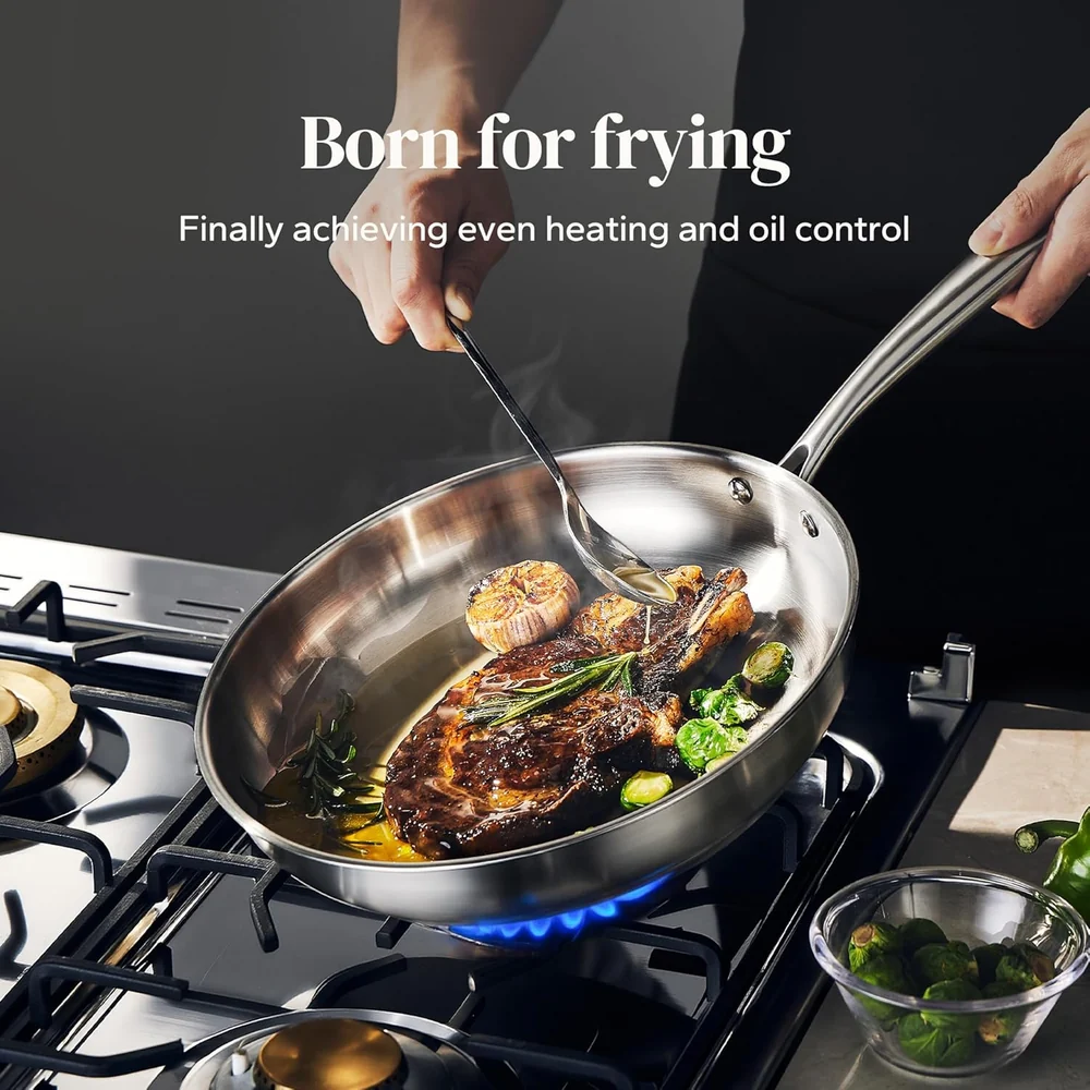 Redchef Stainless Steel Frying Pan Set