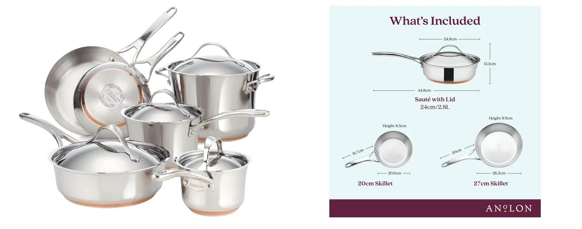 Anolon Cookware Set (10 Piece) images