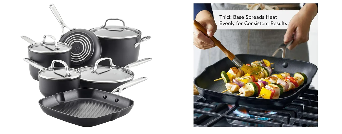 KitchenAid Hard-Anodized Induction Nonstick Cookware Pots and images