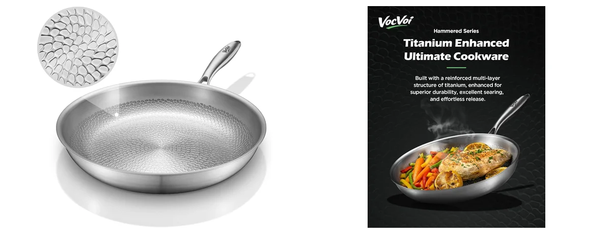 VocVoi Titanium pans for cooking images