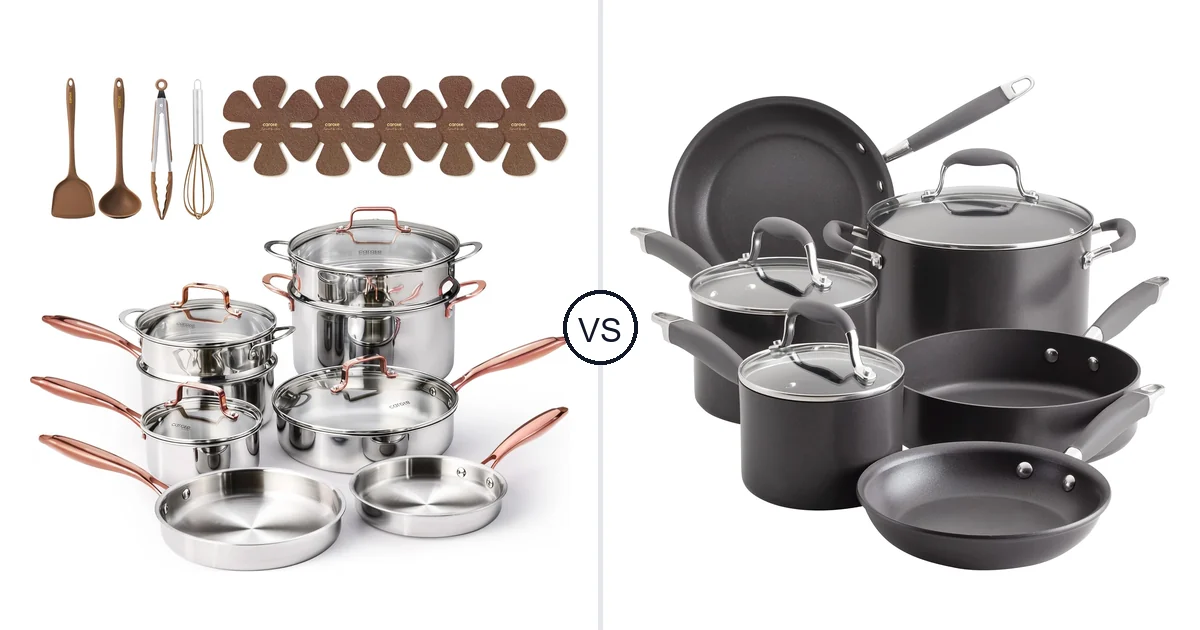 CAROTE 21 PCS vs Anolon 9-Piece: Cookware Set for Your Needs
