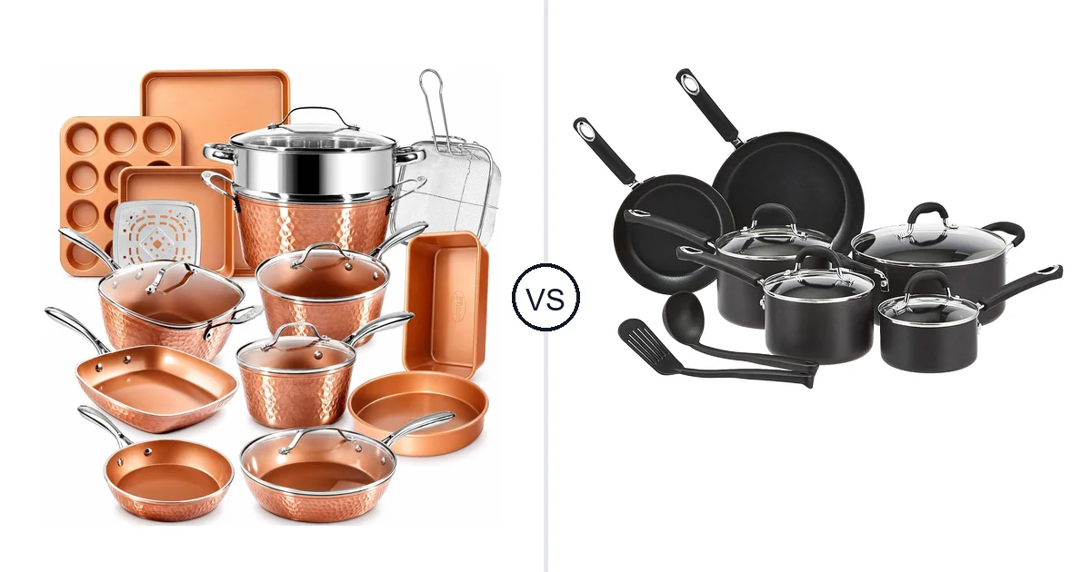 GOTHAM STEEL 20pc vs Amazon Basics 12pc: Oven Cookware Comparison
