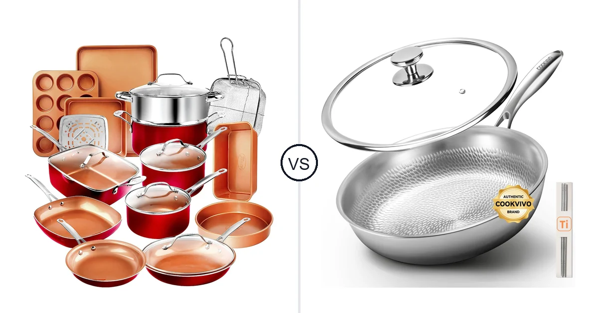 GOTHAM STEEL 20 Piece Set vs COOKVIVO Titanium Pans For: Best Oven