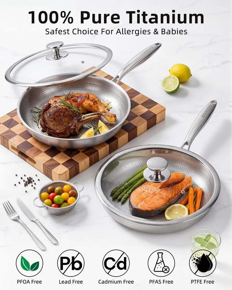 COOKVIVO Titanium Pans for Cooking